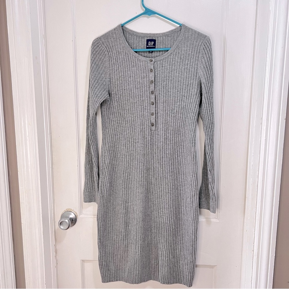 Gap Maternity Henley Midi Sweater Dress